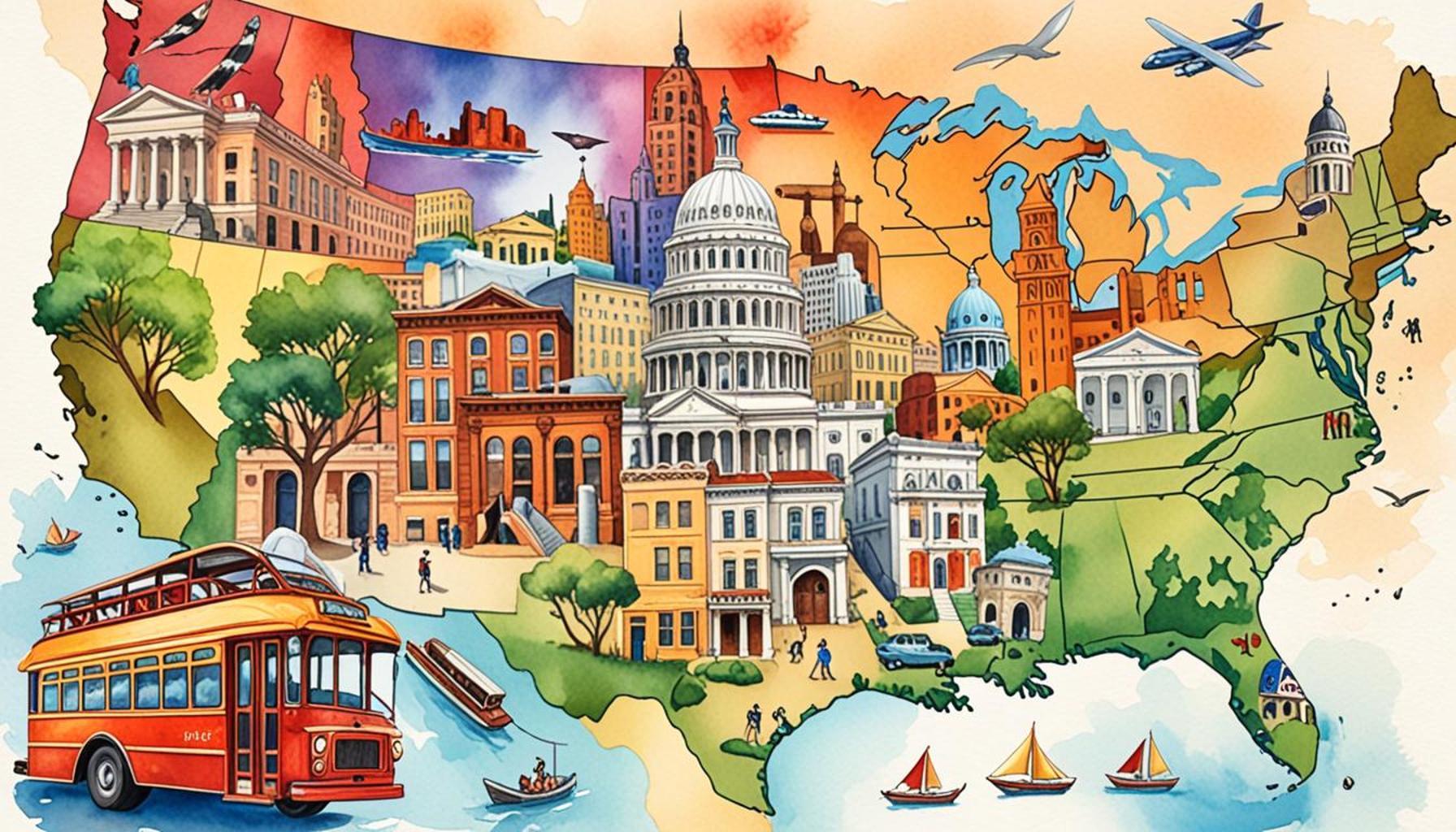 Exploring Cultural Heritage: Tourist Itineraries in Historic Cities of the USA